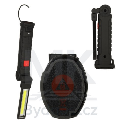 Lampa warsztatowa latarka LED USB 5 trybów składana magnes hak akumulator 1200 mAh 200 lm KAFUWELL Lampa warsztatowa latarka LED USB 5 trybów składana magnes hak akumulator 1200 mAh 200 lm KAFUWELL