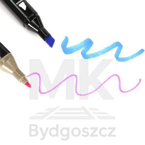 Markery dwustronne mazaki alkoholowe w etui 120 + podstawka Markery dwustronne mazaki alkoholowe w etui 120 + podstawka