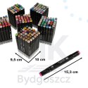 Markery dwustronne mazaki alkoholowe w etui 204 + podstawka