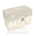 Organizer na leki pojemnik pudełko kasetka apteczka duży XXL na zamek skrzynka 34x19x22,5cm