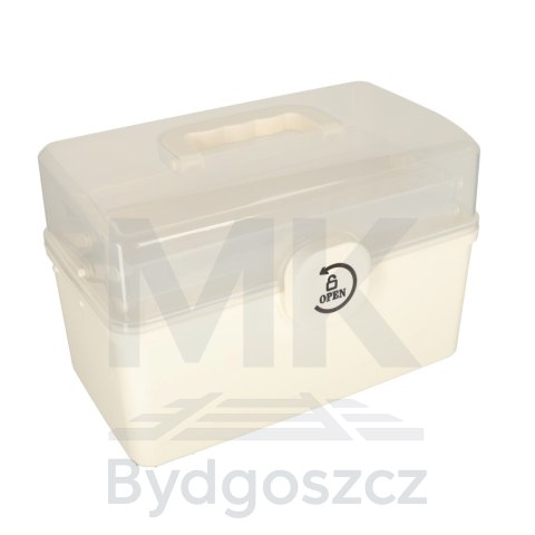 Organizer na leki pojemnik pudełko kasetka apteczka duży XXL na zamek skrzynka 34x19x22,5cm Organizer na leki pojemnik pudełko kasetka apteczka duży XXL na zamek skrzynka 34x19x22,5cm