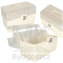 Organizer na leki pojemnik pudełko kasetka apteczka duży XXL na zamek skrzynka 34x19x22,5cm