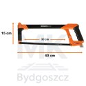 Piła ręczna brzeszczot do metalu kabłąkowa aluminiowy uchwyt regulacja ostrza 300 mm WOKIN