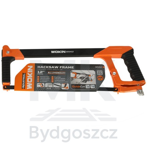 Piła ręczna brzeszczot do metalu kabłąkowa aluminiowy uchwyt regulacja ostrza 300 mm WOKIN Piła ręczna brzeszczot do metalu kabłąkowa aluminiowy uchwyt regulacja ostrza 300 mm WOKIN