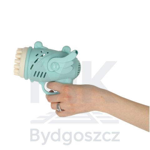 Pistolet do baniek mydlanych bańki mydlane ze skrzydłami niebieski Pistolet do baniek mydlanych bańki mydlane ze skrzydłami niebieski