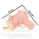 Pistolet do baniek mydlanych bańki mydlane ze skrzydłami różowy