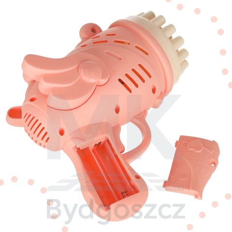 Pistolet do baniek mydlanych bańki mydlane ze skrzydłami różowy Pistolet do baniek mydlanych bańki mydlane ze skrzydłami różowy