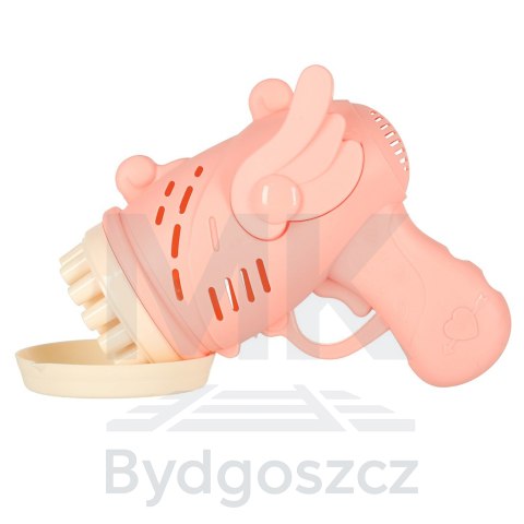 Pistolet do baniek mydlanych bańki mydlane ze skrzydłami różowy Pistolet do baniek mydlanych bańki mydlane ze skrzydłami różowy