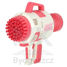 Pistolet maszynka do baniek mydlanych bańki mydlane światła różowy