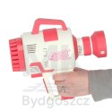 Pistolet maszynka do baniek mydlanych bańki mydlane światła różowy