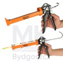 Pistolet wyciskacz do silikonu akrylu kleju kartuszy mas obrotowy korpus 360 255mm WOKIN