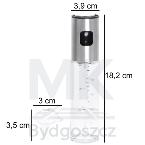 Spryskiwacz do oleju oliwy dozownik w sprayu ze skalą 100ml Spryskiwacz do oleju oliwy dozownik w sprayu ze skalą 100ml