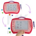 Tablica magnetyczna tablet do rysowania znikopis stempelki różowy XL