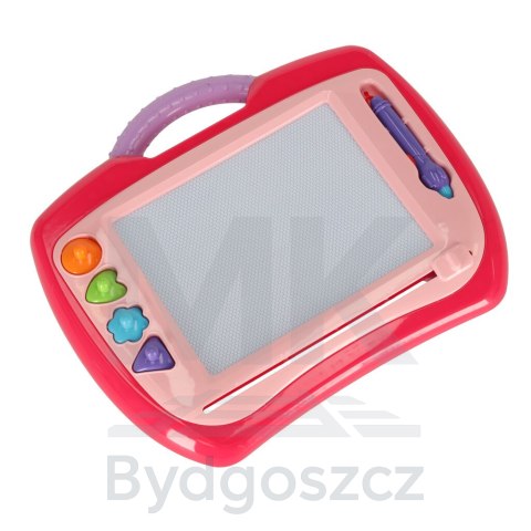Tablica magnetyczna tablet do rysowania znikopis stempelki różowy XL Tablica magnetyczna tablet do rysowania znikopis stempelki różowy XL