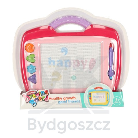 Tablica magnetyczna tablet do rysowania znikopis stempelki różowy XL Tablica magnetyczna tablet do rysowania znikopis stempelki różowy XL