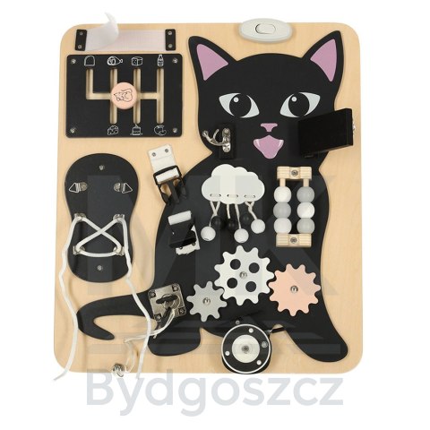 Tablica manipulacyjna sensoryczna Kotek LULILO KICIAO Tablica manipulacyjna sensoryczna Kotek LULILO KICIAO