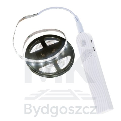 Taśma LED na baterie USB czujnik ruchu 2M zimny biały Taśma LED na baterie USB czujnik ruchu 2M zimny biały