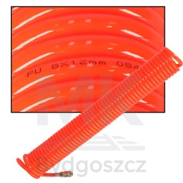 Wąż pneumatyczny spiralny zwijany do kompresora 12mm 15m KAFUWELL