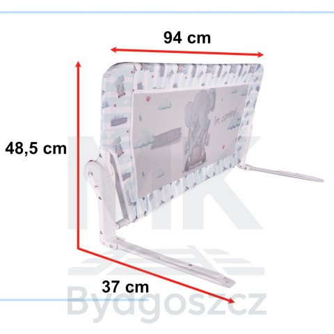 Barierka osłona ochronna do łóżka otwierana 90cm słonik Barierka osłona ochronna do łóżka otwierana 90cm słonik