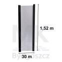 Folia rolka lekki połysk czarna 1,52x30m
