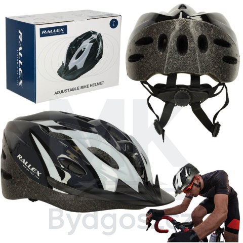 Kask rowerowy RALLEX otwory wentylacyjne regulowany damski męski uniwersalny młodzieżowy regulowany 58-61 cm Kask rowerowy RALLEX otwory wentylacyjne regulowany damski męski uniwersalny młodzieżowy regulowany 58-61 cm
