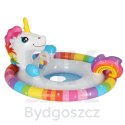Kółko do pływania dla niemowląt koło pontonik dla dzieci dmuchany z siedziskiem jednorożec max 23kg 3-4lata INTEX 59570