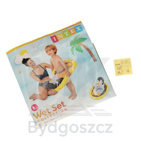 Kółko do pływania dla niemowląt koło pontonik dla dzieci dmuchany z siedziskiem pingwin max 23kg 3-4lata INTEX 59570 Kółko do pływania dla niemowląt koło pontonik dla dzieci dmuchany z siedziskiem pingwin max 23kg 3-4lata INTEX 59570