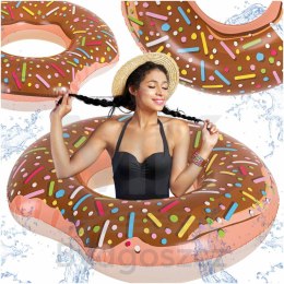 Kółko do pływania koło dmuchane BESTWAY 36188 donut brązowe 107cm