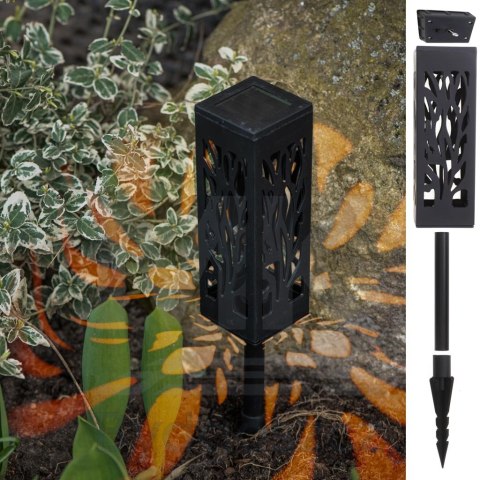 Lampa solarna ogrodowa ażurowa latarenka lamion LED czujnik zmierzchu wbijana 4szt. Lampa solarna ogrodowa ażurowa latarenka lamion LED czujnik zmierzchu wbijana 4szt.