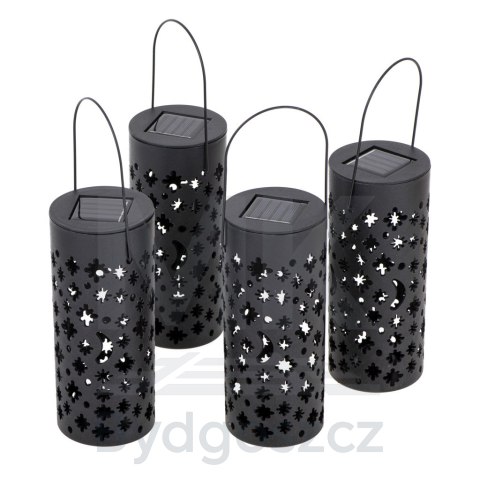 Lampa solarna ogrodowa ażurowa latarenka lampion LED czujnik zmierzchu wbijana 4szt. Lampa solarna ogrodowa ażurowa latarenka lampion LED czujnik zmierzchu wbijana 4szt.