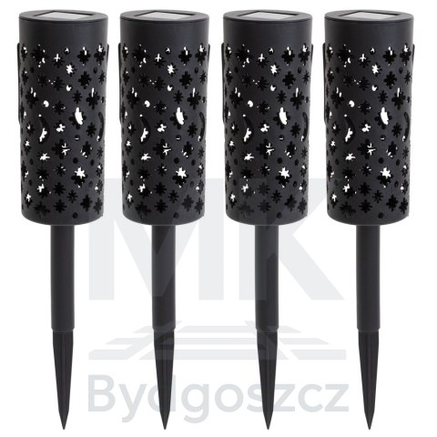 Lampa solarna ogrodowa ażurowa latarenka lampion LED czujnik zmierzchu wbijana 4szt. Lampa solarna ogrodowa ażurowa latarenka lampion LED czujnik zmierzchu wbijana 4szt.