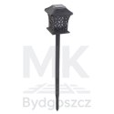 Lampa solarna ogrodowa ażurowa latarenka wisząca wbijana lampion 12 LED