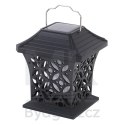 Lampa solarna ogrodowa ażurowa latarenka wisząca wbijana lampion 12 LED