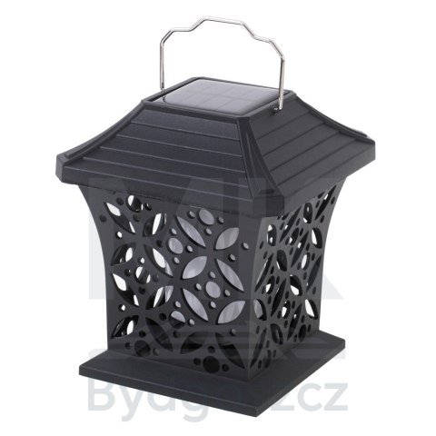 Lampa solarna ogrodowa ażurowa latarenka wisząca wbijana lampion 12 LED Lampa solarna ogrodowa ażurowa latarenka wisząca wbijana lampion 12 LED