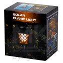 Lampa solarna ogrodowa ażurowa latarenka wisząca wbijana lampion 12 LED