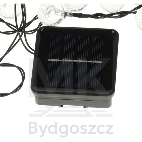 Lampki ogrodowe solarne kulki 7m 50LED ciepły biały Lampki ogrodowe solarne kulki 7m 50LED ciepły biały