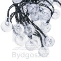 Lampki ogrodowe solarne kulki 7m 50LED ciepły biały