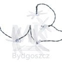 Lampki ogrodowe solarne ważki 6,5m 30LED multikolor
