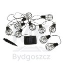 Lampki ogrodowe solarne żarówki girlanda loft 10LED