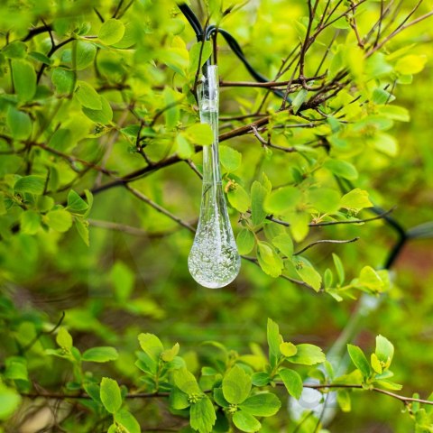 Lampki solarne ogrodowe łezki 6,5m 30LED zimny biały Lampki solarne ogrodowe łezki 6,5m 30LED zimny biały