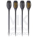 Lampy solarne ogrodowe pochodnie 12LED 4szt.
