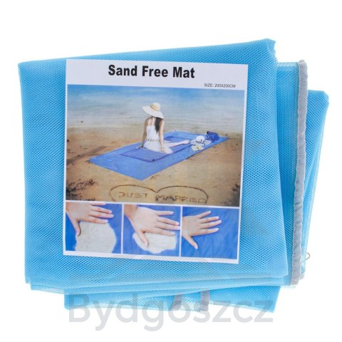 Mata plażowa koc na plażę sand free XXL 200x200cm Mata plażowa koc na plażę sand free XXL 200x200cm