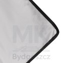 Mata plażowa składana z oparciem leżak składany 2w1 szary torba