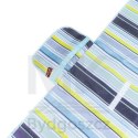 Mata plażowa wodoodporna koc piknikowy plażowy składany torba XXL 200x200cm niebieska