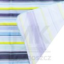 Mata plażowa wodoodporna koc piknikowy plażowy składany torba XXL 200x200cm niebieska