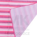 Mata plażowa wodoodporna koc piknikowy plażowy składany torba XXL 200x200cm różowa