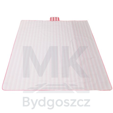 Mata plażowa wodoodporna koc piknikowy plażowy składany torba XXL 200x200cm różowa Mata plażowa wodoodporna koc piknikowy plażowy składany torba XXL 200x200cm różowa
