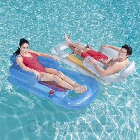 Materac dmuchany fotel BESTWAY 43028 szary