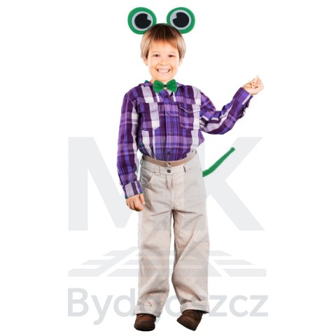 Opaska żabka + muszka + ogonek strój przebranie