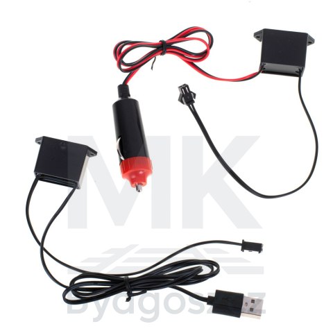 Oświetlenie ambientowe LED do samochodu / auta USB / 12V taśma 5m biała Oświetlenie ambientowe LED do samochodu / auta USB / 12V taśma 5m biała